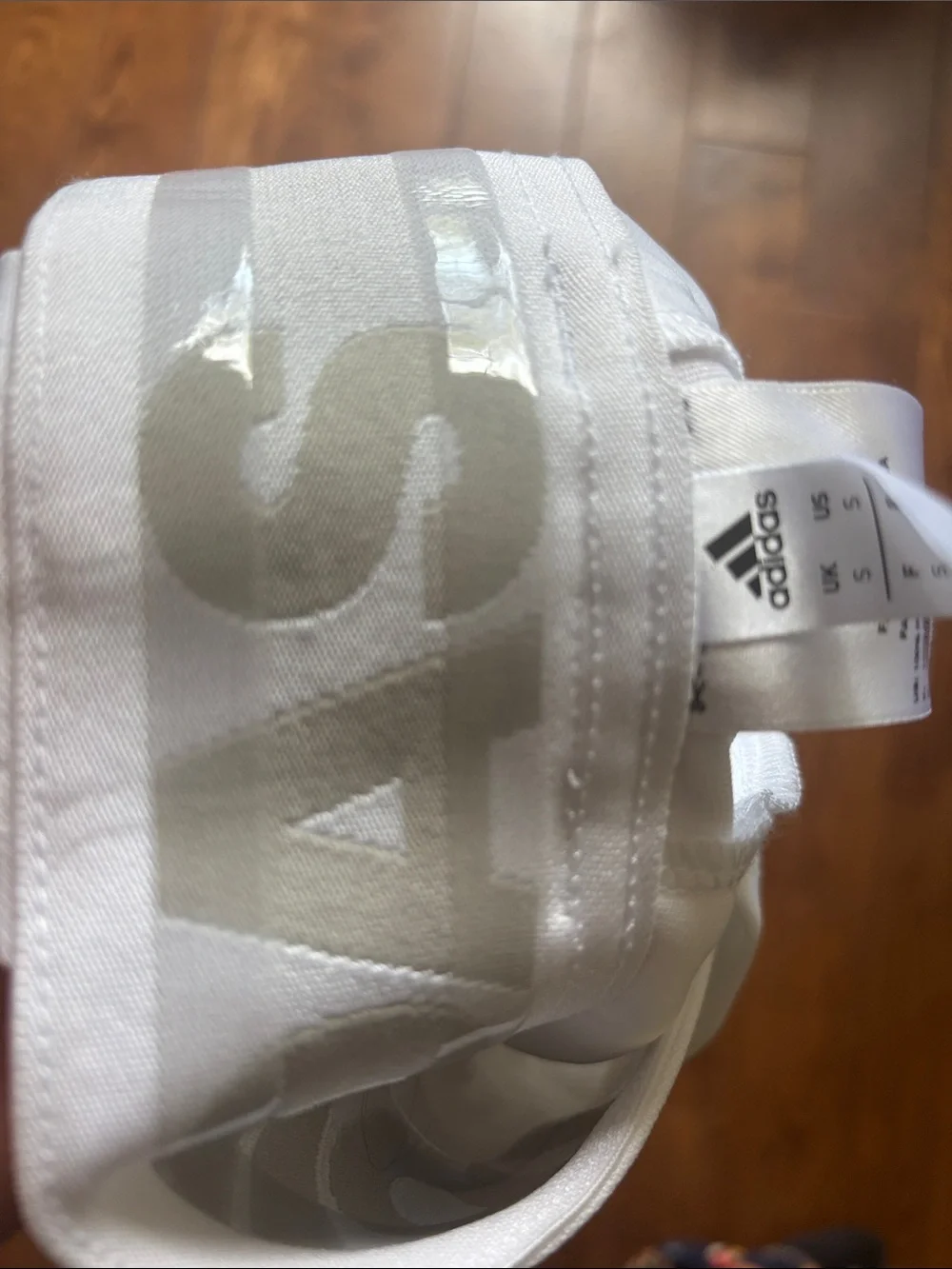 NEW adidas AEROREADY Triple Stripe Open Bottom White Pants Size S Baseball Sport